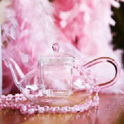 Breast Cancer Awareness Glass Teapot